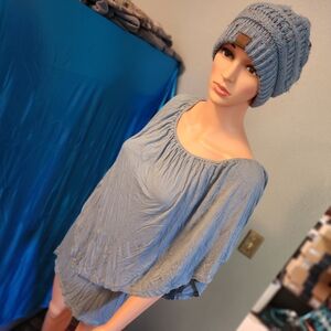 Women's Short Sleeve Top - Blue